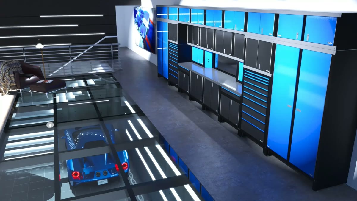 Luxury garage build and exotic car storage at Toy Cave Houston